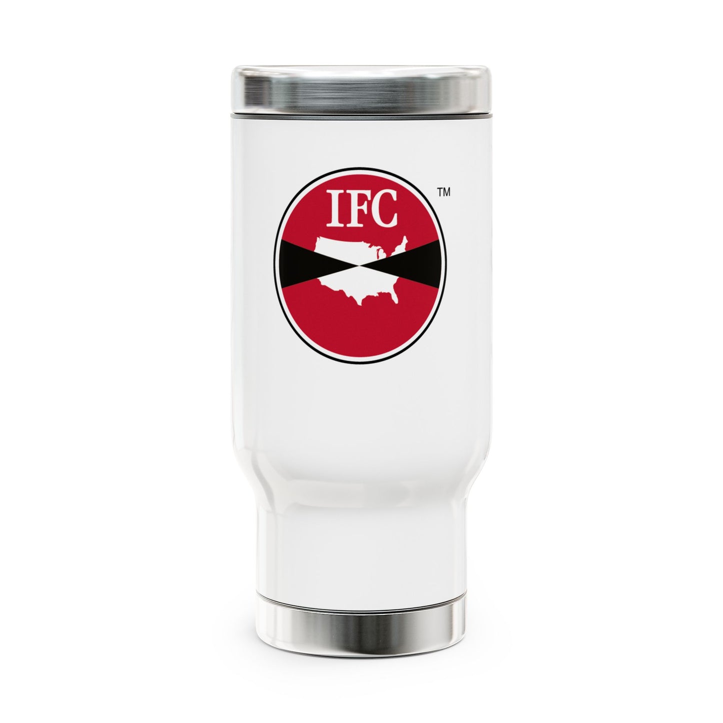 Stainless Steel Travel Mug with Handle, 14oz
