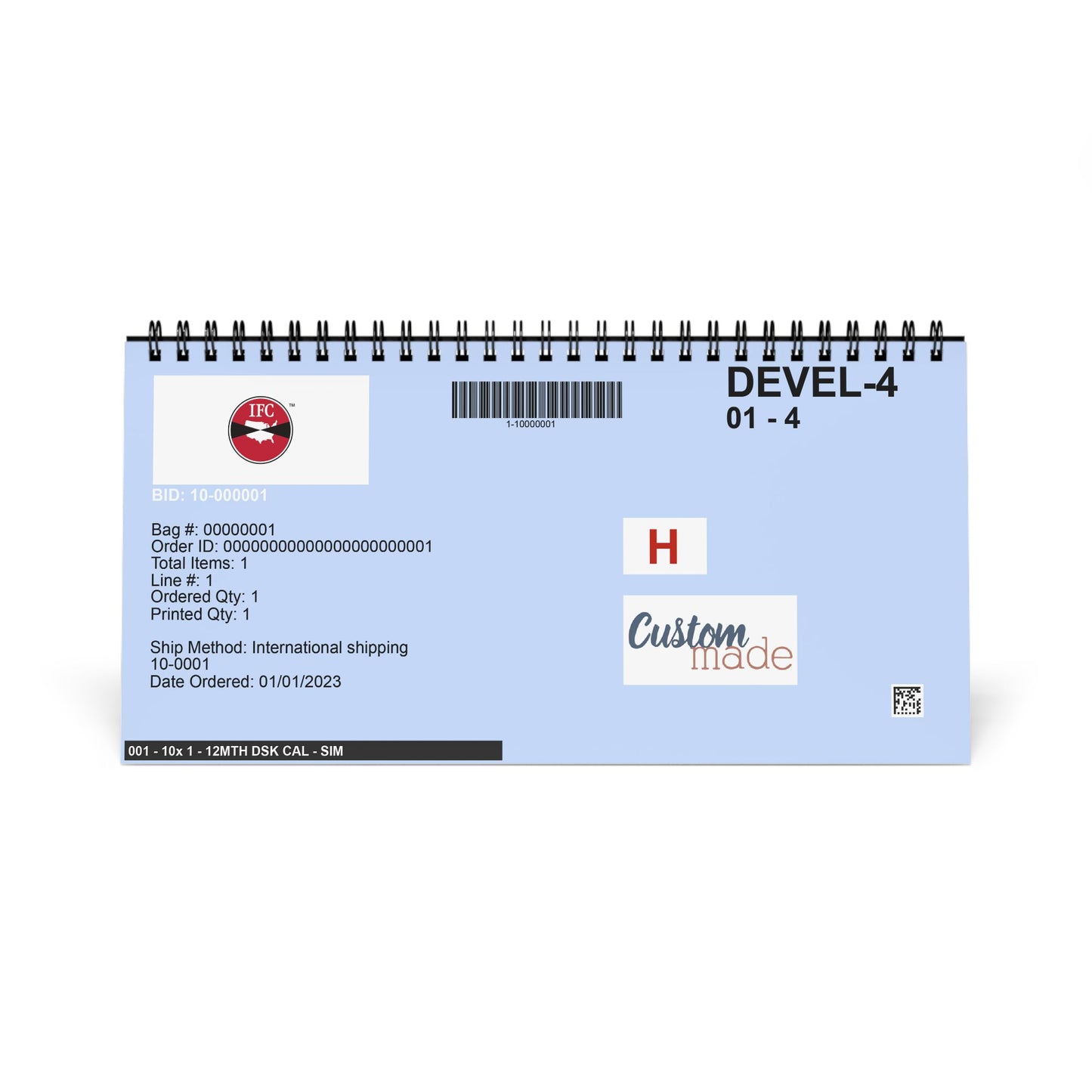 Desktop Calendar (2025 grid)