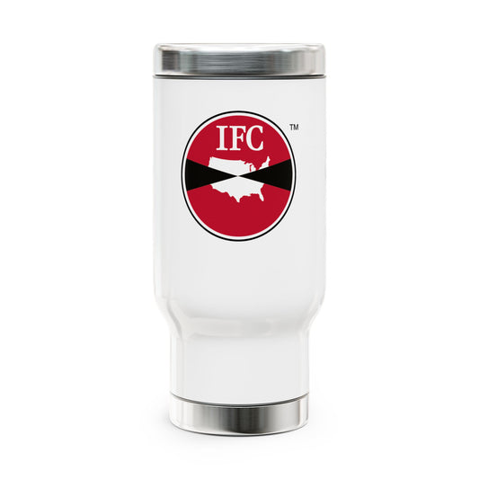 Stainless Steel Travel Mug with Handle, 14oz